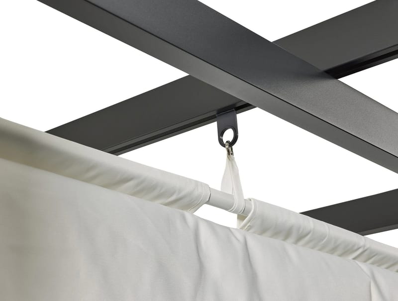 SUNSET Pergola 3×4 m - Grå - Hagemøbler - Solbeskyttelse - Pergola