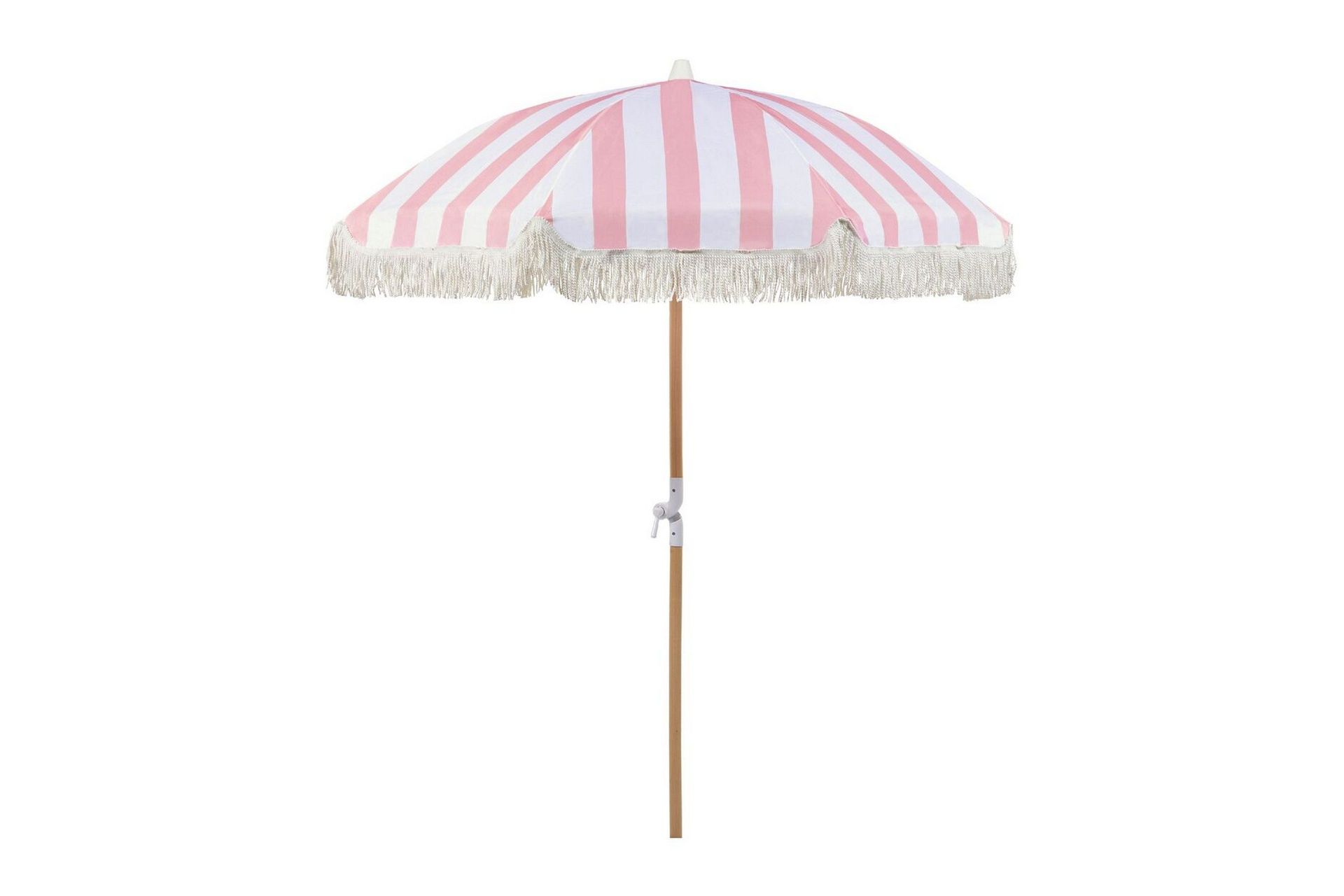 Teulon Parasol 150 cm - Rosa/Hvit/Lysebrun
