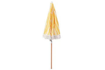 Teulon Parasol 150 cm - Gul/Hvit/Lys Brun - Hagemøbler - Solbeskyttelse - Parasoller - Balkongparasoll
