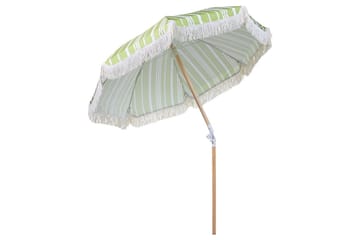 Teulon Parasol 150 cm - Hvit/Lys Brun - Hagemøbler - Solbeskyttelse - Parasoller - Balkongparasoll
