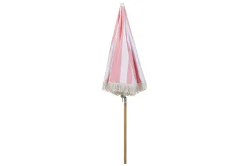 Teulon Parasol 150 cm - Rosa/Hvit/Lysebrun - Hagemøbler - Solbeskyttelse - Parasoller - Balkongparasoll