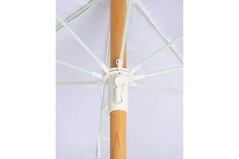 Teulon Parasol 150 cm - Hvit/Lys Brun - Hagemøbler - Solbeskyttelse - Parasoller