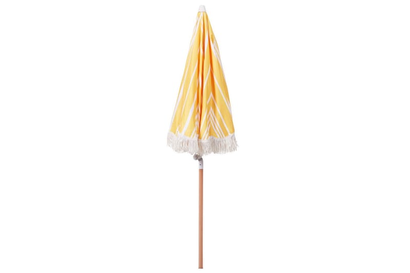 Teulon Parasol 150 cm - Gul/Hvit/Lys Brun - Hagemøbler - Solbeskyttelse - Parasoller