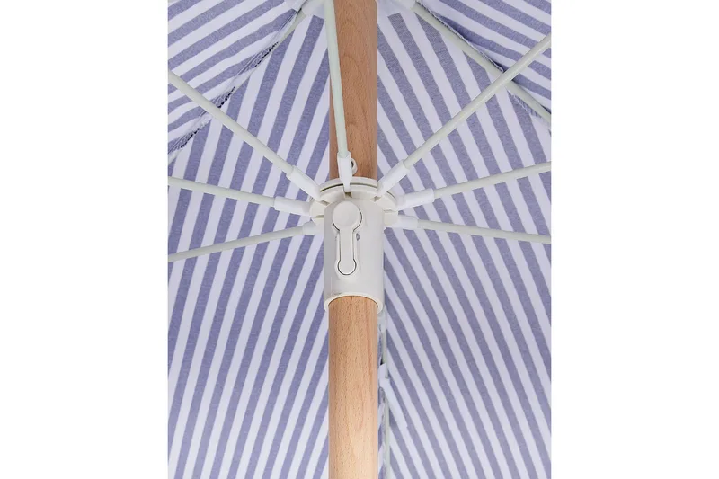 Teulon Parasol 150 cm - Svart Og Hvit - Hagemøbler - Solbeskyttelse - Parasoller