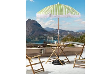 Teulon Parasol 150 cm - Hvit/Lys Brun - Hagemøbler - Solbeskyttelse - Parasoller - Balkongparasoll