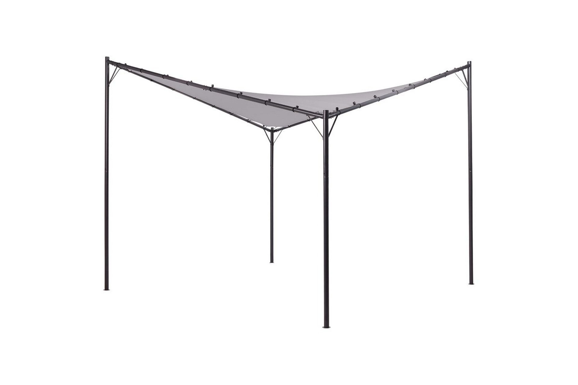 Trädgårdspergola Beliani Aventine Beige/svart Grey, Black -