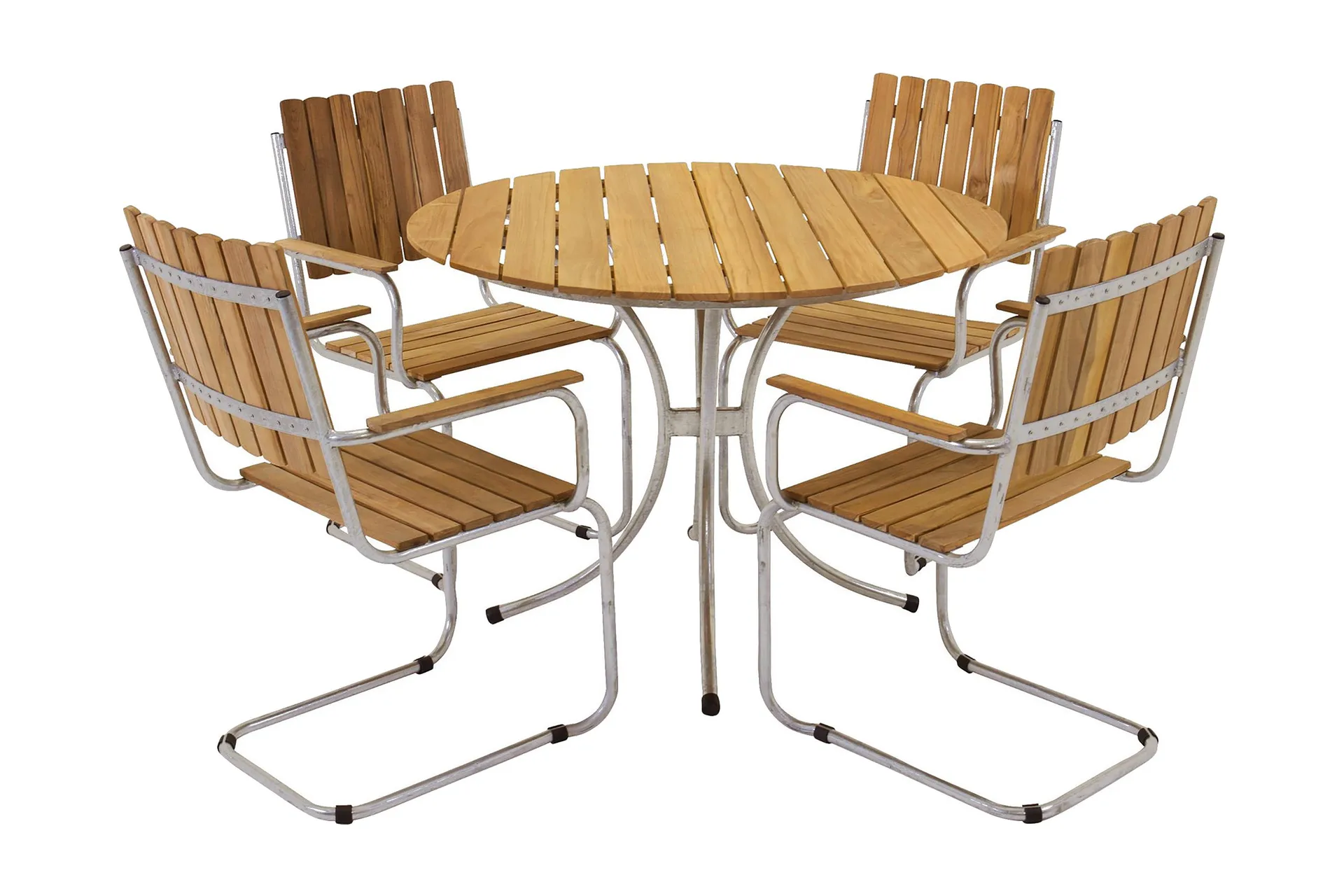 Arild Spisegruppe 110 cm Rund + 4 Spisestuestole -