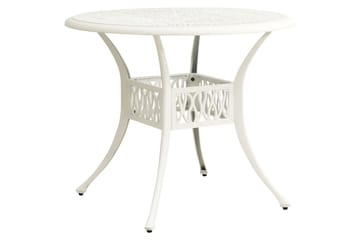 Bistrosett 5 deler støpt aluminium hvit - Hvit - Hagemøbler - Hagegruppe - Spisegrupper hage
