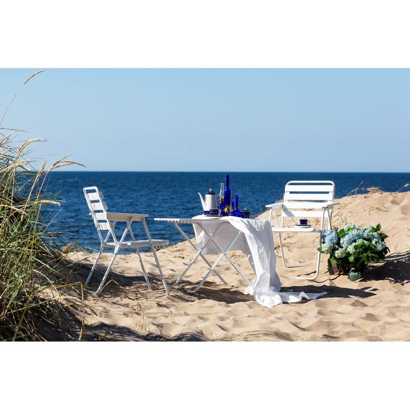 Bordgruppe Varax Retro 401 + 2 stk 305 Hvit - Hvit - Hagemøbler - Hagegruppe - Spisegrupper hage