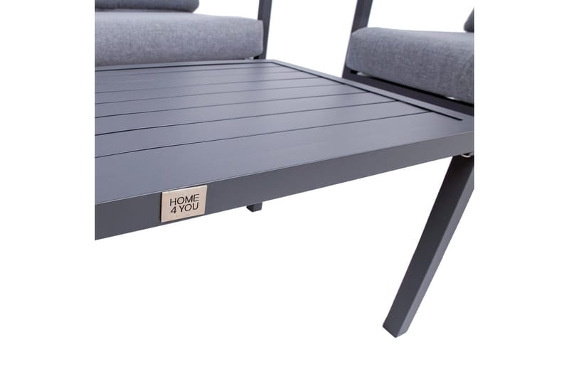 Adrio Hagesett Mørkegrå - Hagemøbler - Hagegruppe - Cafesett