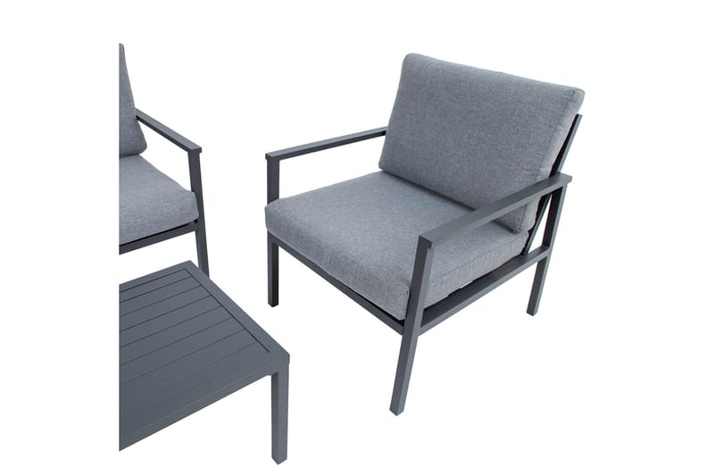 Adrio Hagesett Mørkegrå - Hagemøbler - Hagegruppe - Cafesett