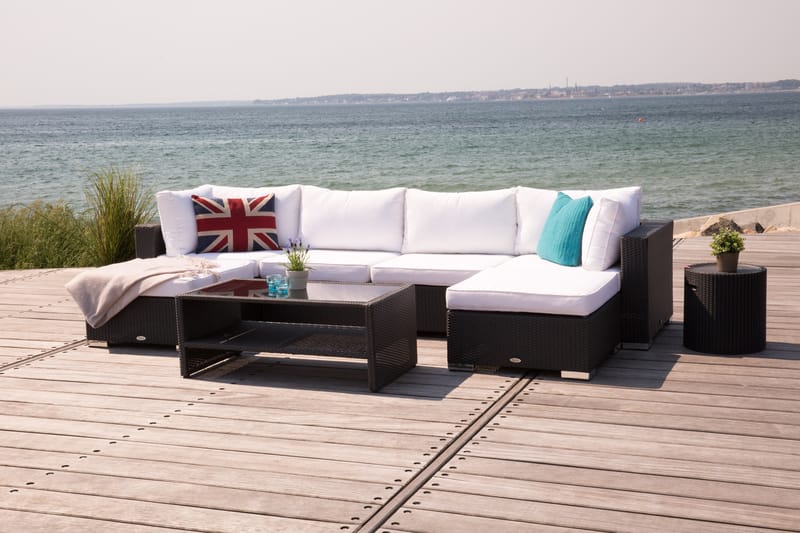Bahamas Loungegrupp 4 - Kunstrotting - Verandamøbler - Sofagruppe utendørs - Loungesett