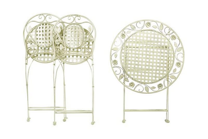 Balkongsett av bord og 2 stoler Lysegrønn BIVIO - Grønn - Hagemøbler - Hagegruppe - Cafesett