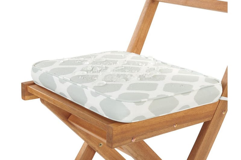 Balkongsett Bord + 2 Stoler Brun / Mintgrønn - Hvit - Hagemøbler - Hagegruppe - Cafesett