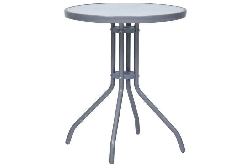 Bistorsett 3 deler aluminium og textilene sølv - Silver - Hagemøbler - Hagegruppe - Cafesett
