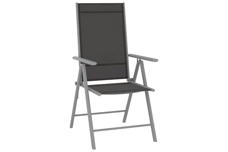 Bistorsett 3 deler aluminium og textilene sølv - Silver - Hagemøbler - Hagegruppe - Cafesett