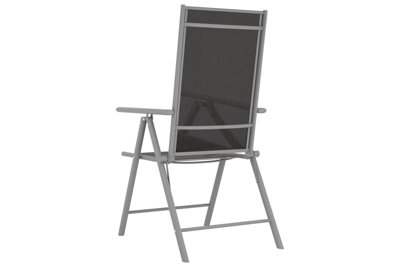 Bistorsett 3 deler aluminium og textilene sølv - Silver - Hagemøbler - Hagegruppe - Cafesett