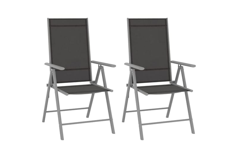 Bistorsett 3 deler aluminium og textilene sølv - Silver - Hagemøbler - Hagegruppe - Cafesett