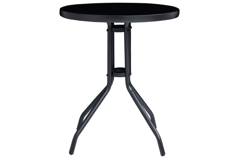 Bistorsett 3 deler aluminium og textilene svart - Svart - Hagemøbler - Hagegruppe - Cafesett