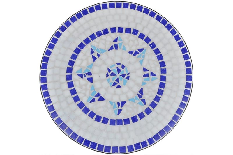 Bistrobord blå og hvit 60 cm mosaikk - Blå/Hvit - Balkonggrupper - Cafesett