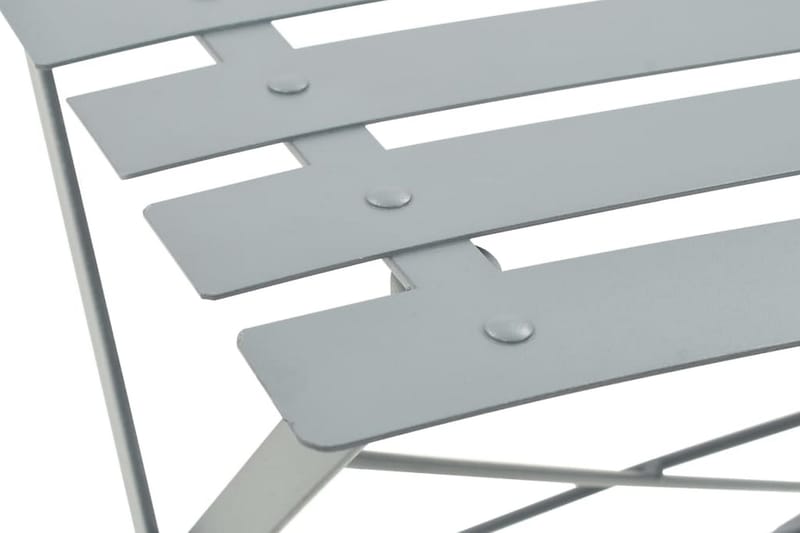 Bistrosett 3 deler stål grå - Balkonggrupper - Cafesett