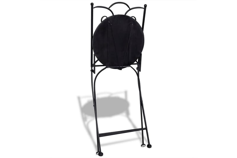 Bistrosett med keramikkfliser 3 deler terrakotta og hvit - Terrakotta/Hvit - Hagemøbler - Hagegruppe - Cafesett