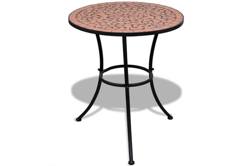 Bistrosett med keramikkfliser 3 deler terrakotta - Terrakotta - Hagemøbler - Hagegruppe - Cafesett