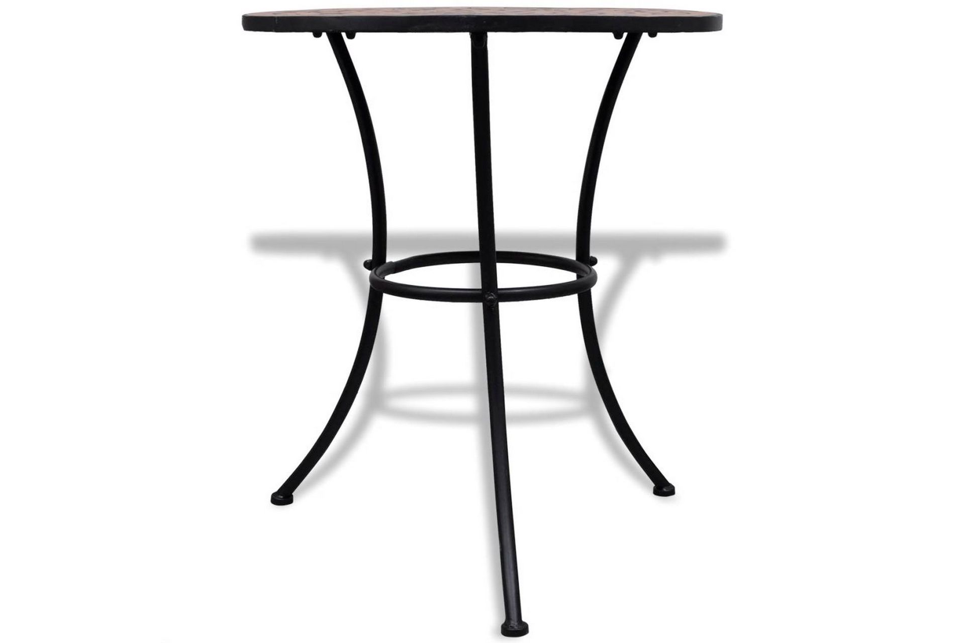 Bistrosett med keramikkfliser 3 deler terrakotta - Terrakotta - Hagemøbler - Hagegruppe - Cafesett
