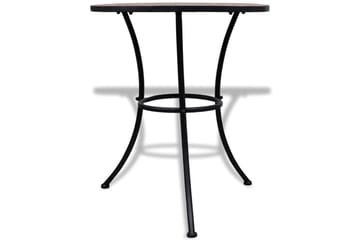 Bistrosett med keramikkfliser 3 deler terrakotta - Terrakotta - Hagemøbler - Hagegruppe - Cafesett