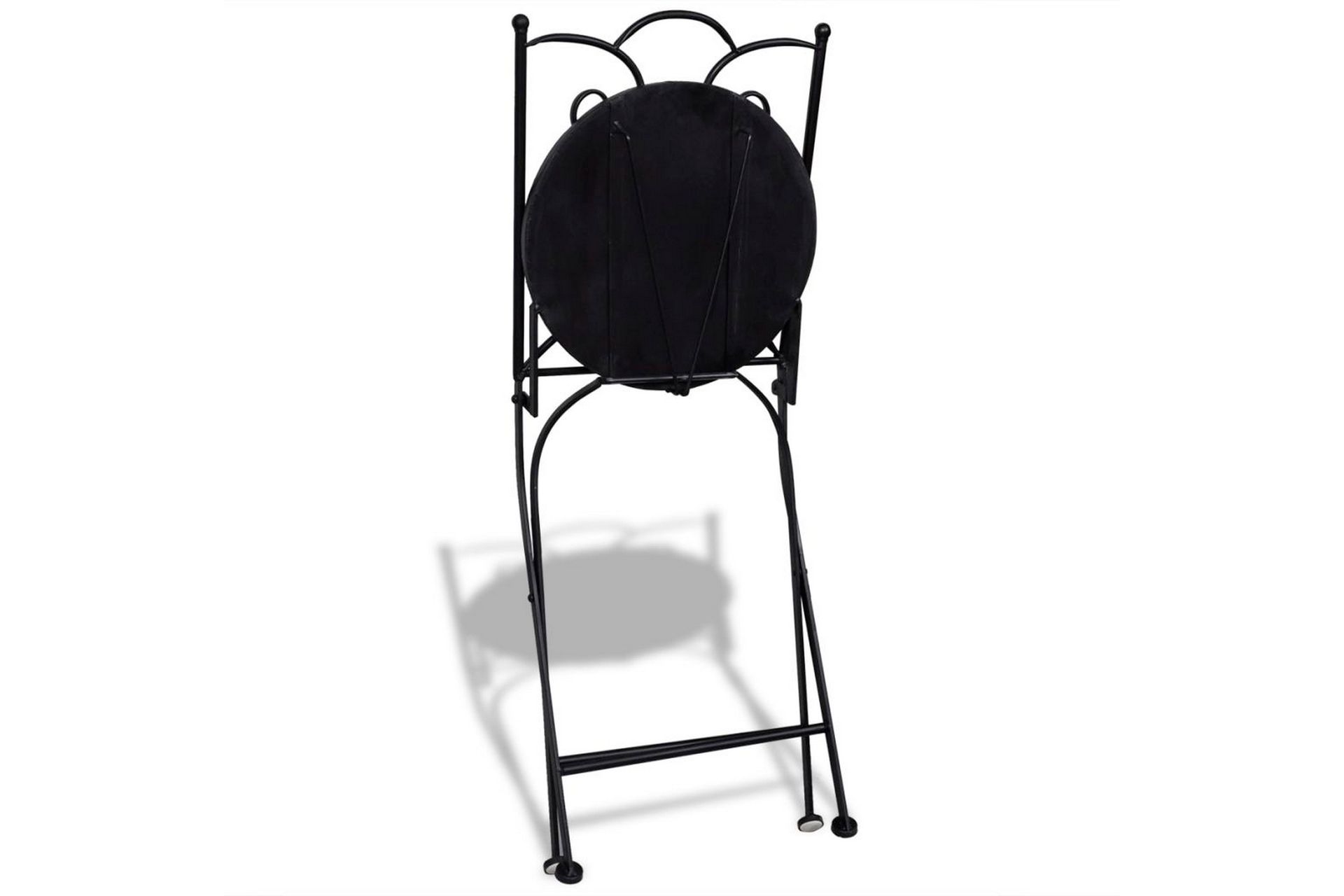 Bistrosett med keramikkfliser 3 deler terrakotta - Terrakotta - Hagemøbler - Hagegruppe - Cafesett