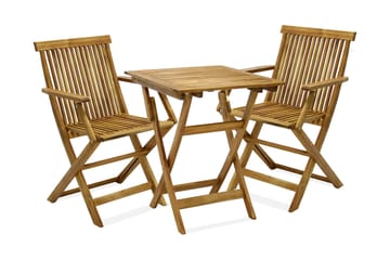 Cafesett FINLAY bord og 2 stoler 60x60xH72cm - Hagemøbler - Hagegruppe - Cafesett