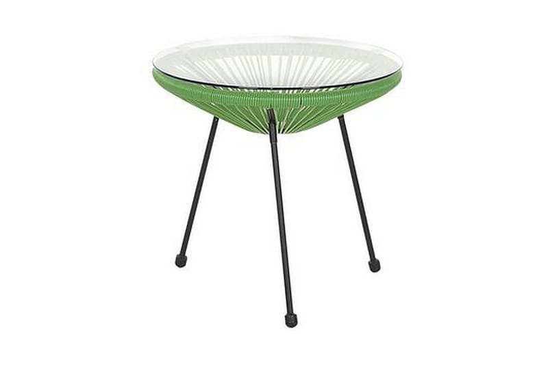 Cayaco Balkongsett 70 cm + 2 Stoler - Kunstrotting/Grønn - Hagemøbler - Hagegruppe - Cafesett