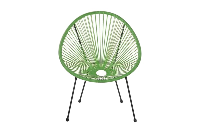 Cayaco Balkongsett 70 cm + 2 Stoler - Kunstrotting/Grønn - Hagemøbler - Hagegruppe - Cafesett