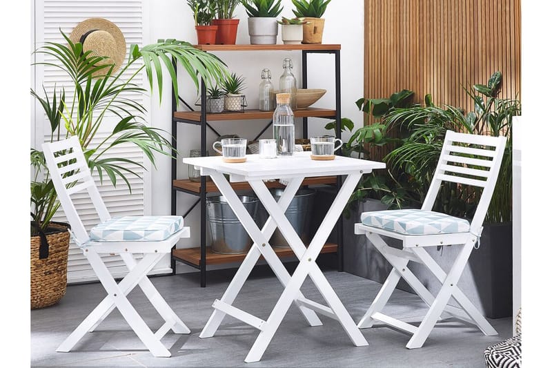 Cordido Cafésett - Hvit - Hagemøbler - Hagegruppe - Cafesett