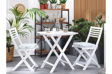 Cordido Cafésett - Hvit - Hagemøbler - Hagegruppe - Cafesett