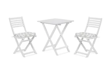 Cordido Cafésett - Hvit - Hagemøbler - Hagegruppe - Cafesett