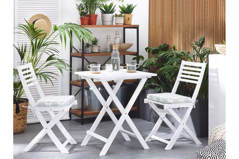 Cordido Cafésett - Hvit - Hagemøbler - Hagegruppe - Cafesett