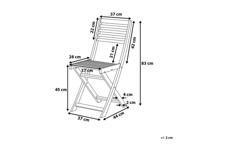 Fiji Balkongsett 60 cm - Gul - Hagemøbler - Hagegruppe - Cafesett