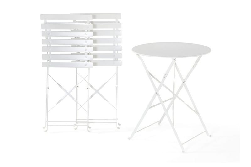 Fiori Balkongsett 45,5 cm - Hvit - Hagemøbler - Hagegruppe - Cafesett