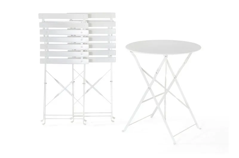 Fiori Balkongsett 45,5 cm - Hvit - Hagemøbler - Hagegruppe - Cafesett