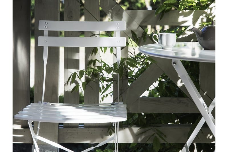 Fiori Balkongsett 45,5 cm - Hvit - Hagemøbler - Hagegruppe - Cafesett