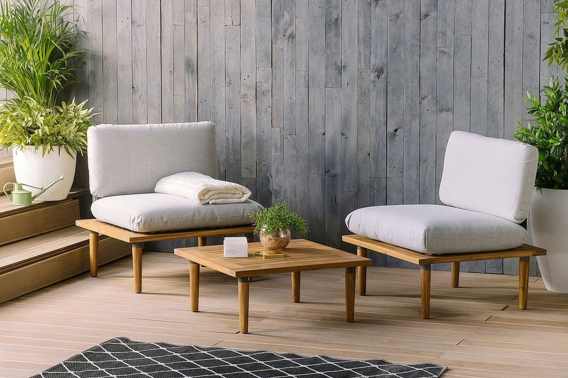 Frascati Balkongmøbler 80 cm - Grå - Hagemøbler - Hagegruppe - Cafesett