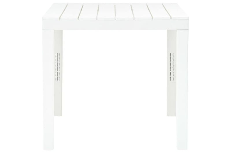 Hagebord med 2 benker plast hvit - Hvit - Balkonggrupper - Cafesett