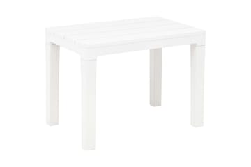 Hagebord med 2 benker plast hvit - Hvit - Hagemøbler - Hagegruppe - Cafesett