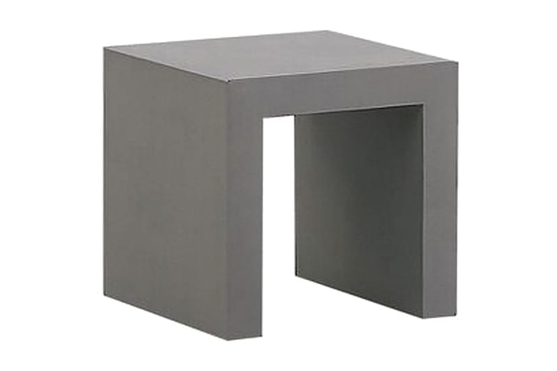 Hagesett av bord och 4 krakker 90x90 OLBIA - Grå - Hagemøbler - Hagegruppe - Cafesett