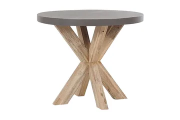 Hagesett med bord og 4 krakker¸ 90 cmOLBIA - Grå - Hagemøbler - Hagegruppe - Cafesett
