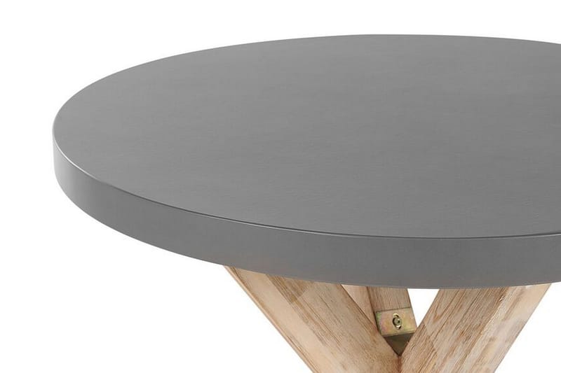 Hagesett med bord og 4 krakker¸ 90 cmOLBIA - Grå - Hagemøbler - Hagegruppe - Cafesett