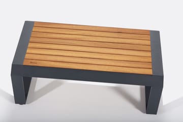 Lassento Cafésett 197 cm + 3-seters Sofa + 2 Lenestoler - Gul/Grå/Svart - Hagemøbler - Hagegruppe - Cafesett