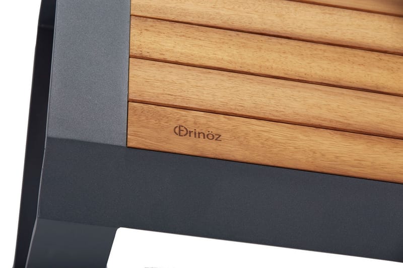 Lassento Cafésett 197 cm + 3-seters Sofa + 2 Lenestoler - Gul/Grå/Svart - Hagemøbler - Hagegruppe - Cafesett