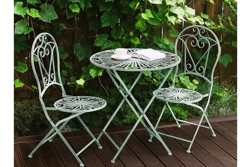 Piossasco Cafésett - Grønn - Hagemøbler - Hagegruppe - Cafesett